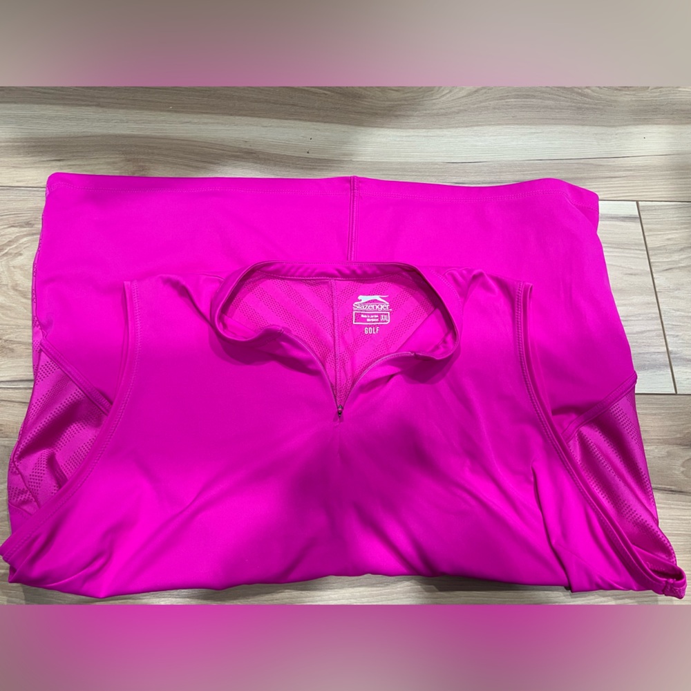 Bright Pink Golf Tank w. mesh Paneling